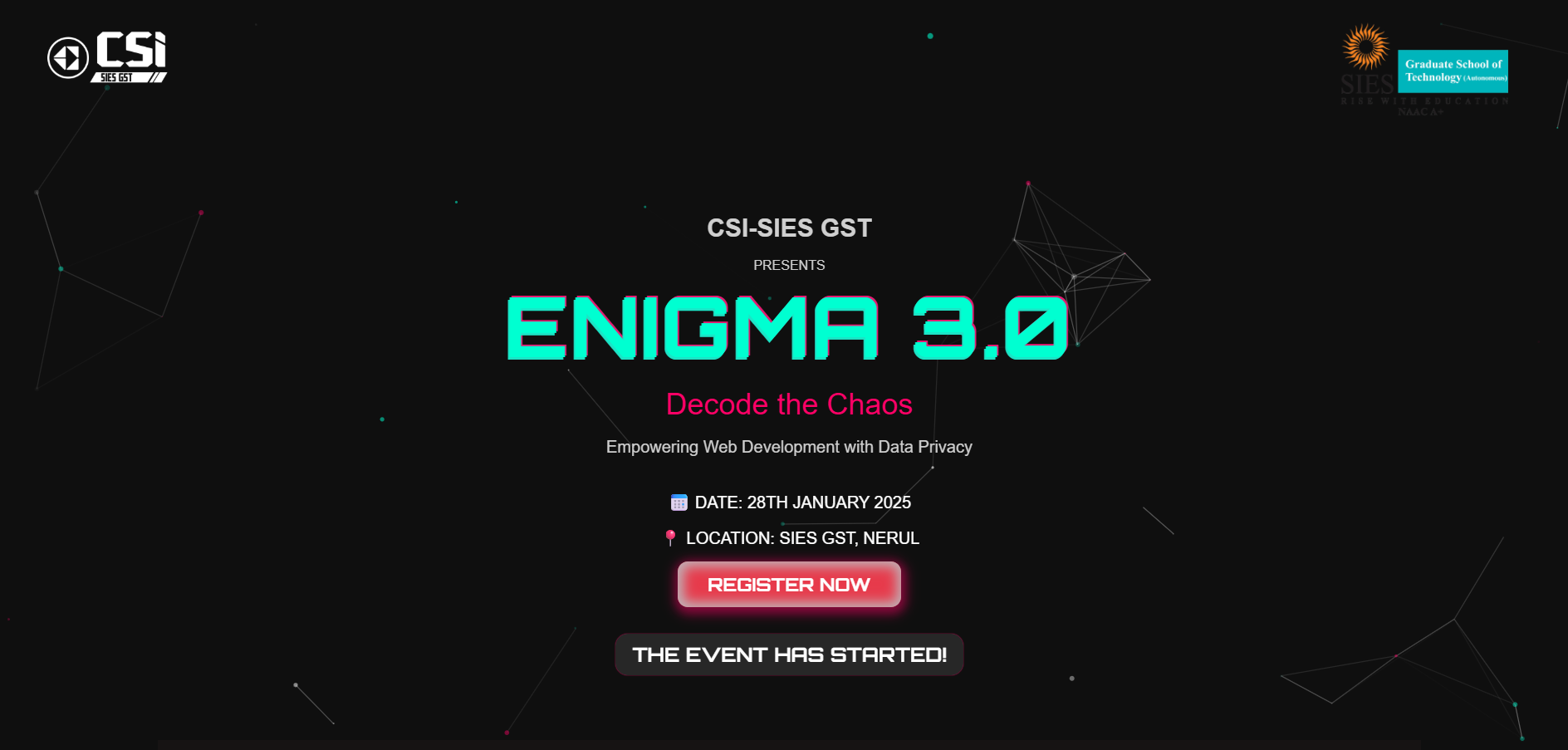 Enigma Landing Page