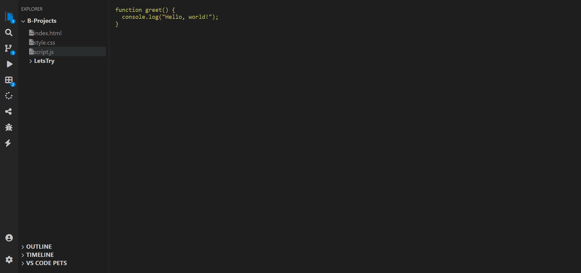 VSCode UI Clone